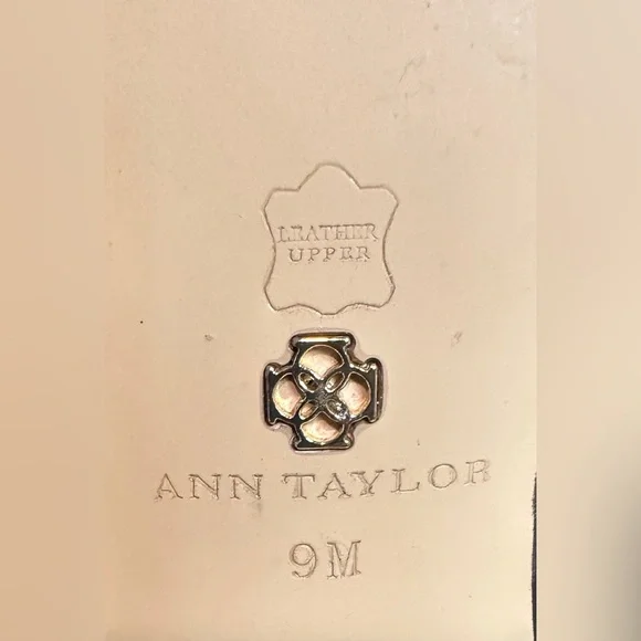 Ann Taylor Ankle Booties Black & Taupe Leather 3.5” Stiletto Heels Women’s Sz 9M - Picture 8 of 13